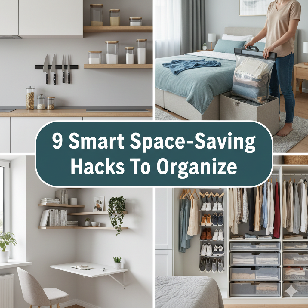 9 Smart Space-Saving Hacks To Organize Your Home