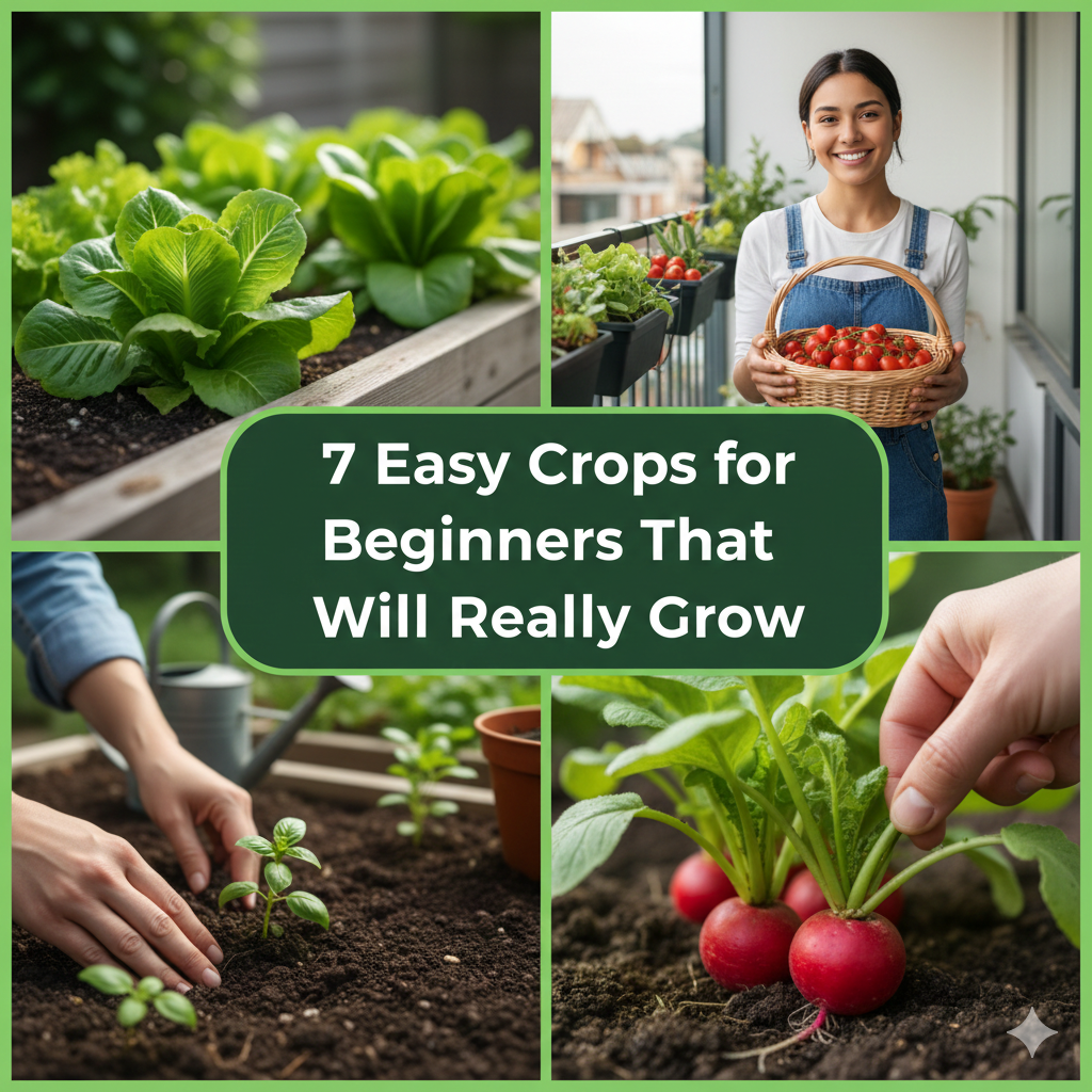 7 Easy Crops for Beginners That Will Really Grow (No Green Thumb Needed)