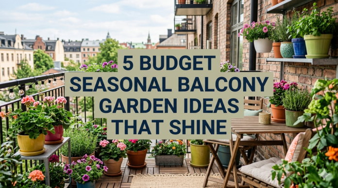 5 budget seasonal balcony garden ideas that shine