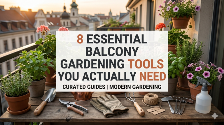 8 Essential Balcony Gardening Tools You Actually Need
