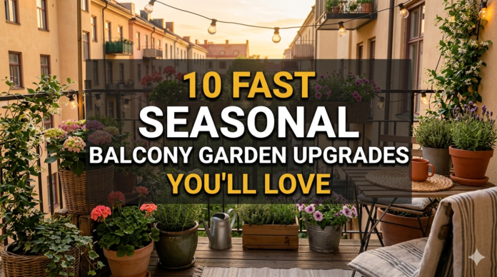 10 fast seasonal balcony garden upgrades you’ll love