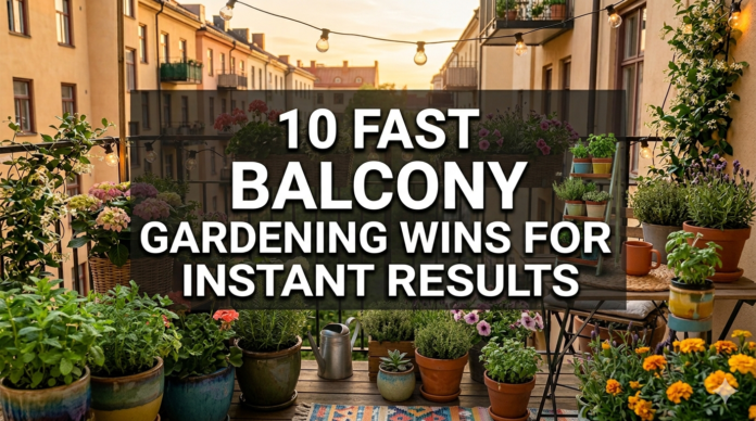 10 fast balcony gardening wins for instant results