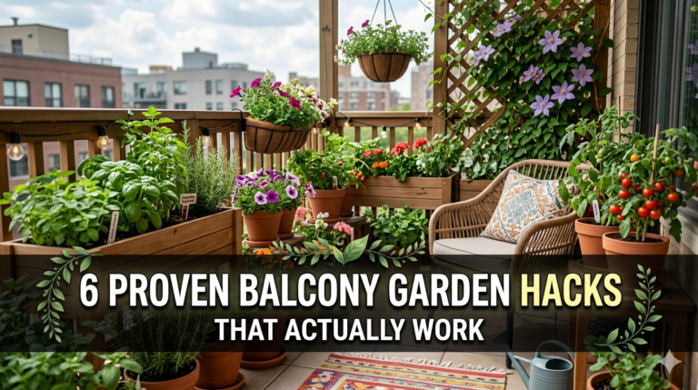 6 proven balcony garden hacks that actually work