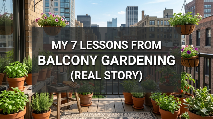 My 7 lessons from balcony gardening (real story)