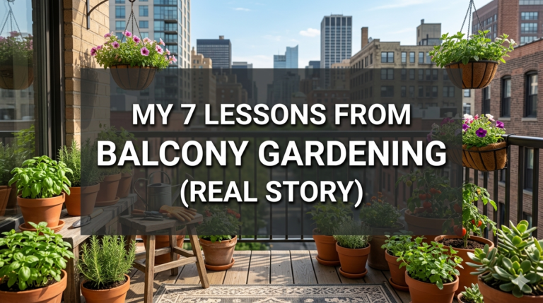 My 7 lessons from balcony gardening (real story)