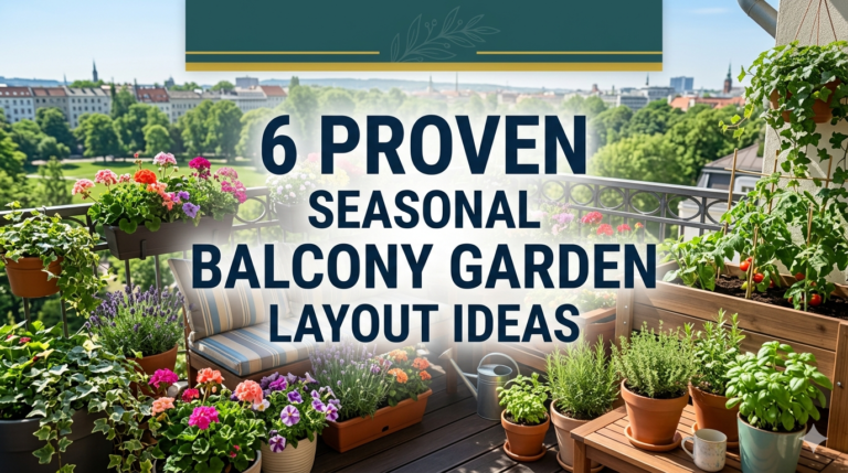 6 proven seasonal balcony garden layout ideas