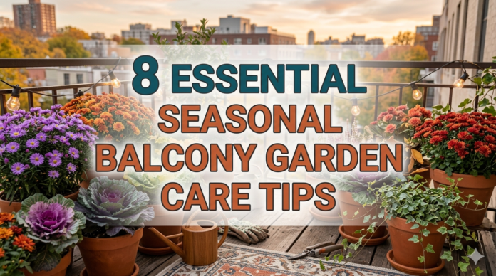 8 Essential Seasonal Balcony Garden Care Tips