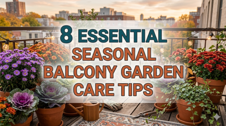 8 Essential Seasonal Balcony Garden Care Tips