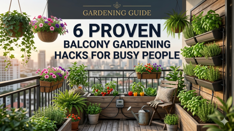 6 proven balcony gardening hacks for busy people