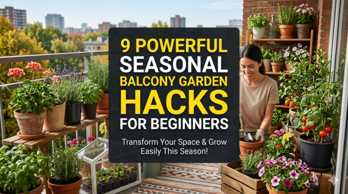 9 powerful seasonal balcony garden hacks for beginners