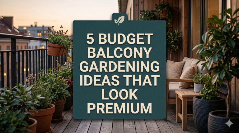 5 budget balcony gardening ideas that look premium