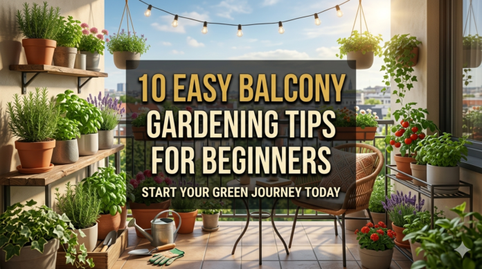 10 easy balcony gardening tips for beginners