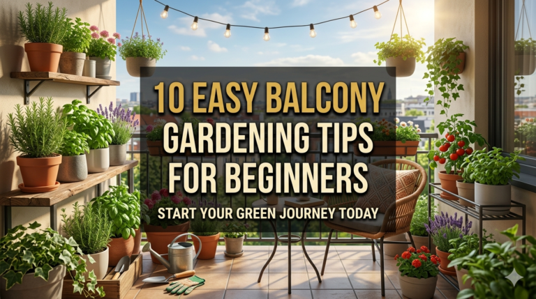 10 easy balcony gardening tips for beginners
