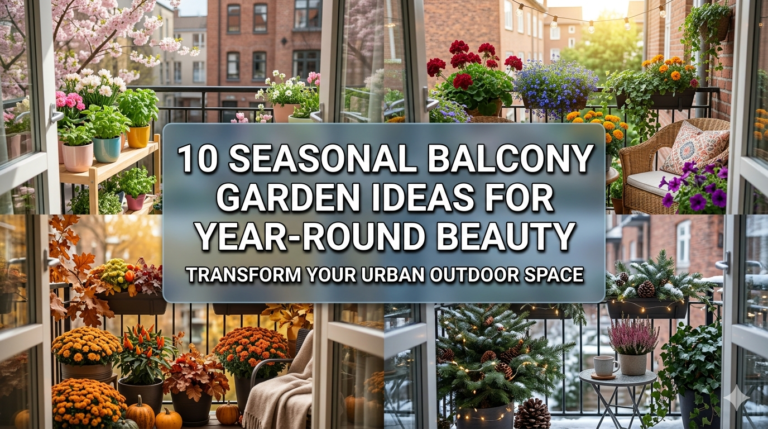 10 seasonal balcony garden ideas for year-round beauty