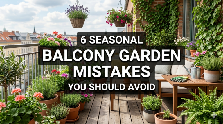 6 Seasonal Balcony Garden Mistakes You Should Avoid