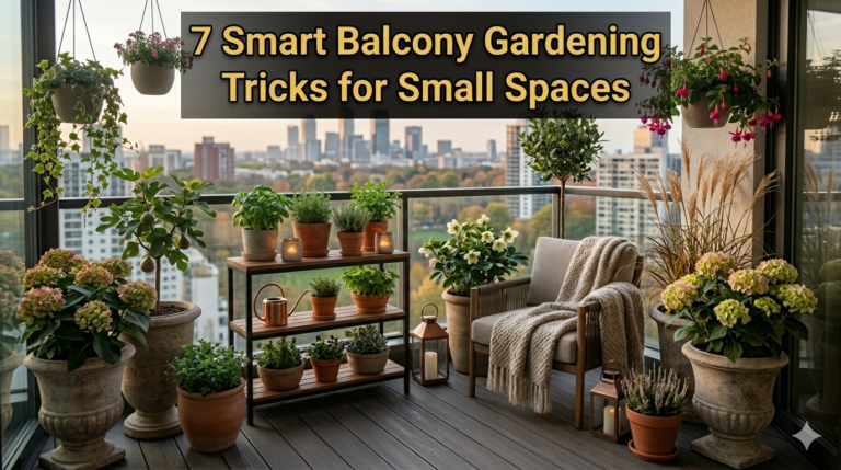 7 Smart Balcony Gardening Tricks for Small Spaces