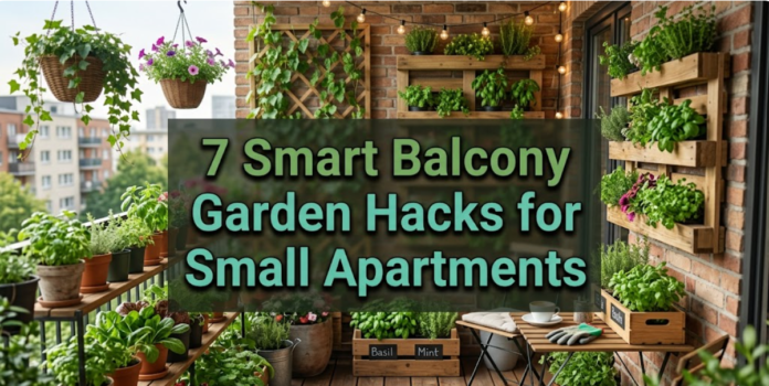 7 Smart Balcony Garden Hacks for Small Apartments