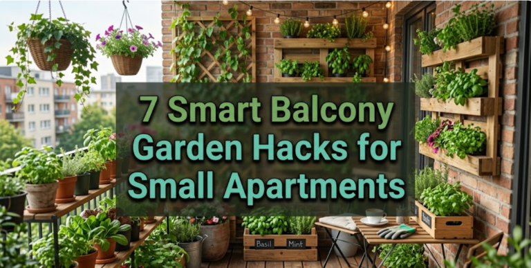 7 Smart Balcony Garden Hacks for Small Apartments