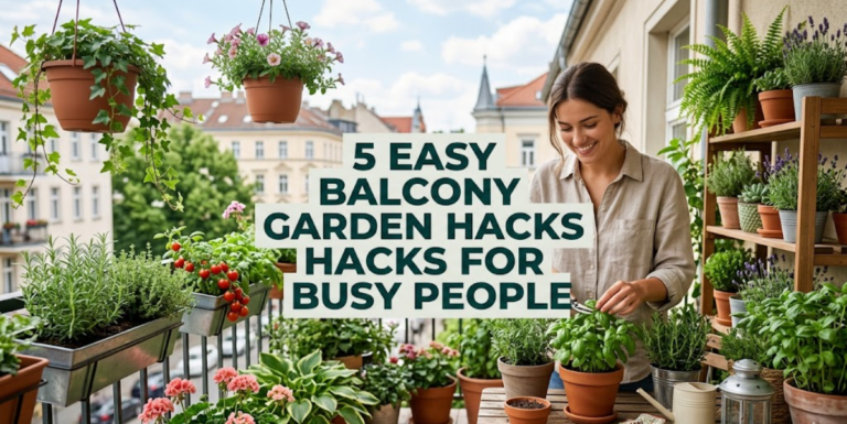 5 easy balcony garden hacks for busy people