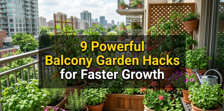 9 Powerful Balcony Garden Hacks for Faster Growth