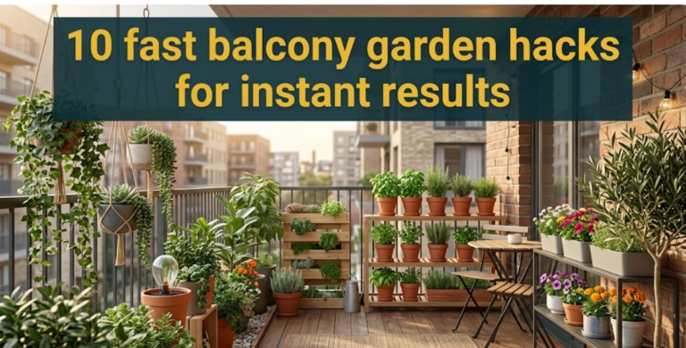 10 fast balcony garden hacks for instant results