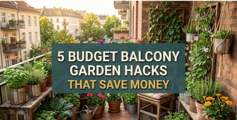 5 budget balcony garden hacks that save money