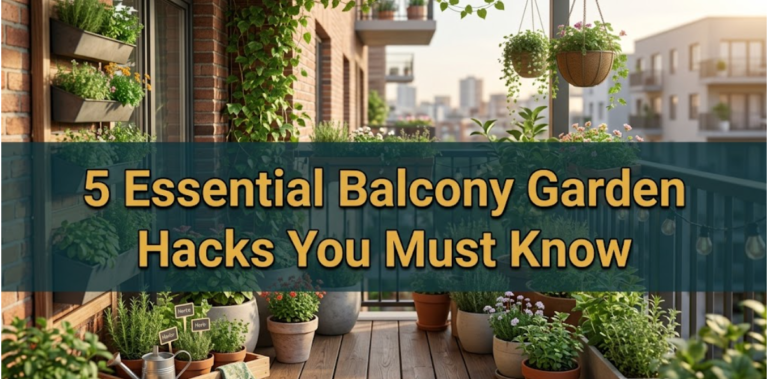 5 Essential Balcony Garden Hacks You Must Know