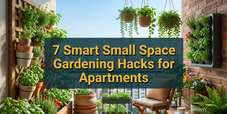 7 Smart Small Space Gardening Hacks for Apartments