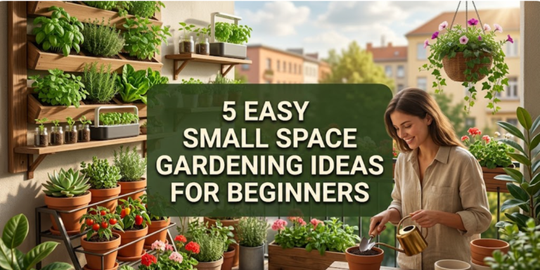 5 easy small space gardening ideas for beginners