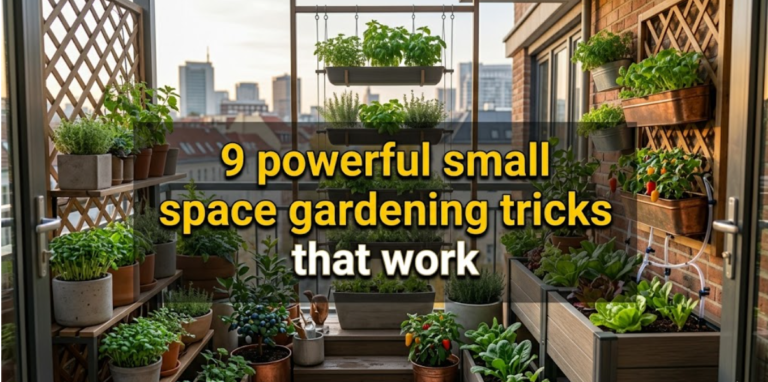 9 powerful small space gardening tricks that work