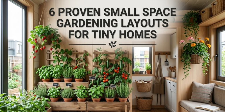 6 proven small space gardening layouts for tiny homes
