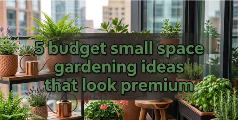 6 small space gardening lessons (real experience)
