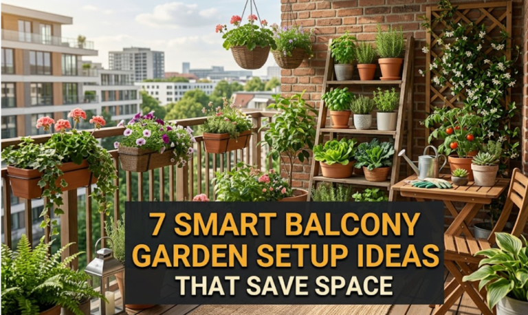 7 Smart Balcony Garden Setup Ideas That Save Space