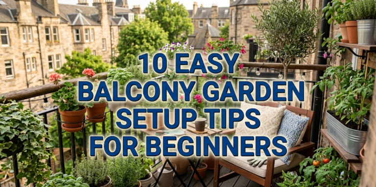 10 Easy Balcony Garden Setup Tips for Beginners