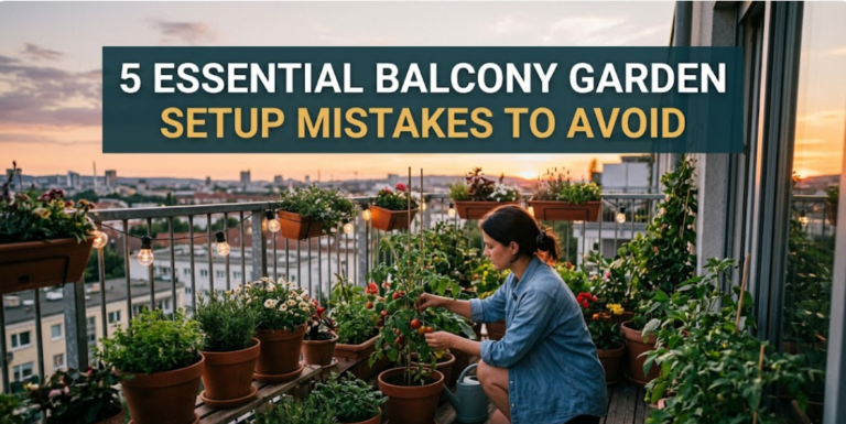 5 Essential Balcony Garden Setup Mistakes to Avoid