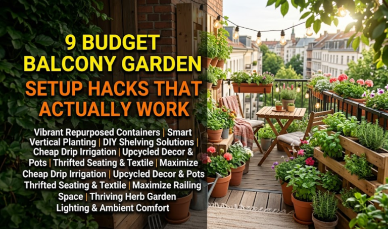 9 Budget Balcony Garden Setup Hacks That Actually Work