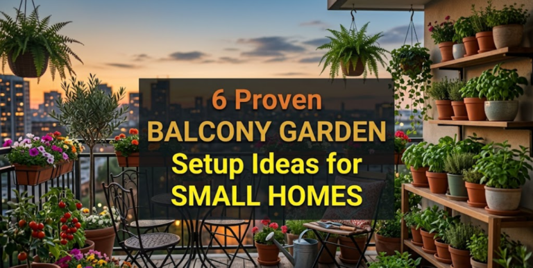 6 Proven Balcony Garden Setup Ideas for Small Homes