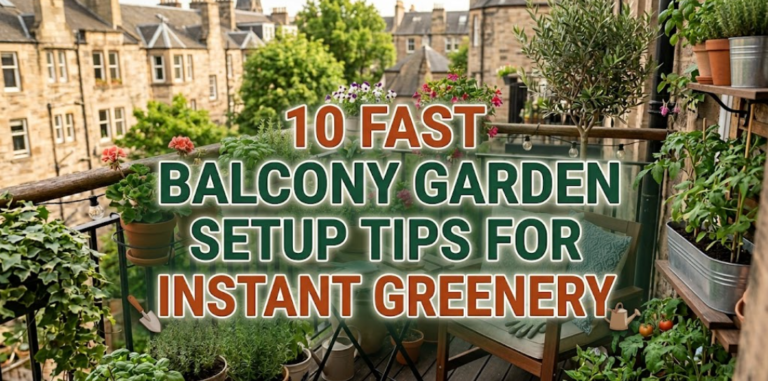 10 Fast Balcony Garden Setup Tips for Instant Greenery
