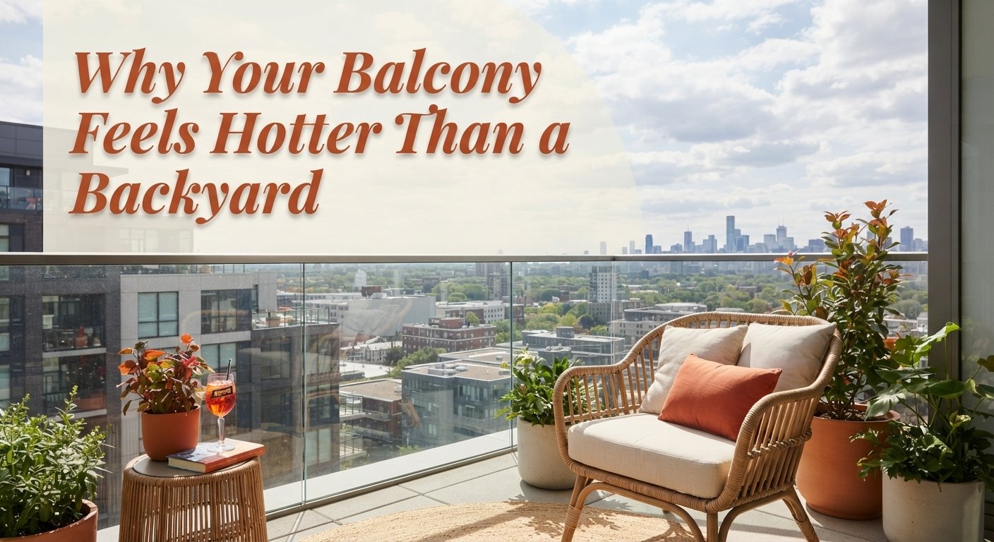 Why Your Balcony Feels Hotter Than a Backyard