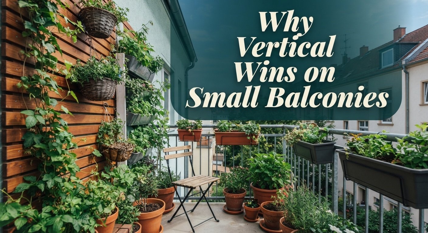 Why Vertical Wins on Small Balconies