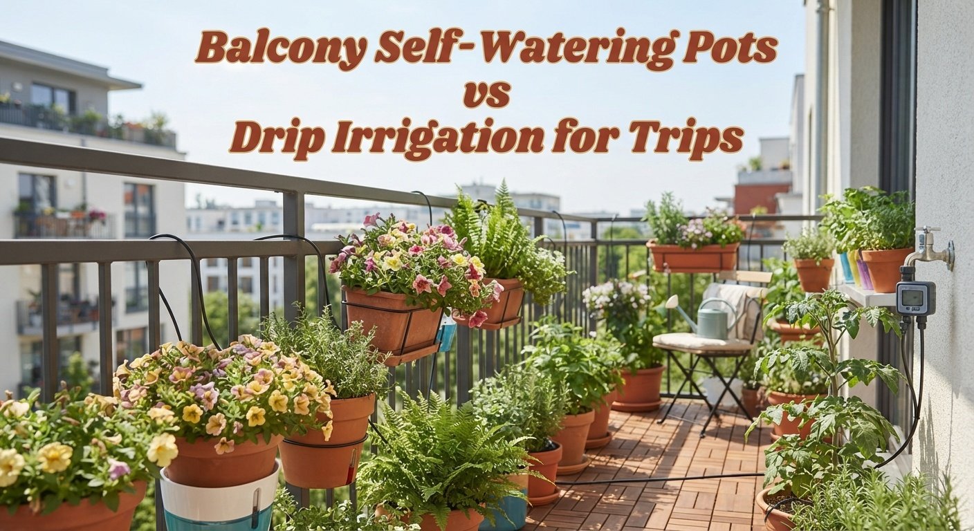 Balcony Self-Watering Pots vs Drip Irrigation for Trips