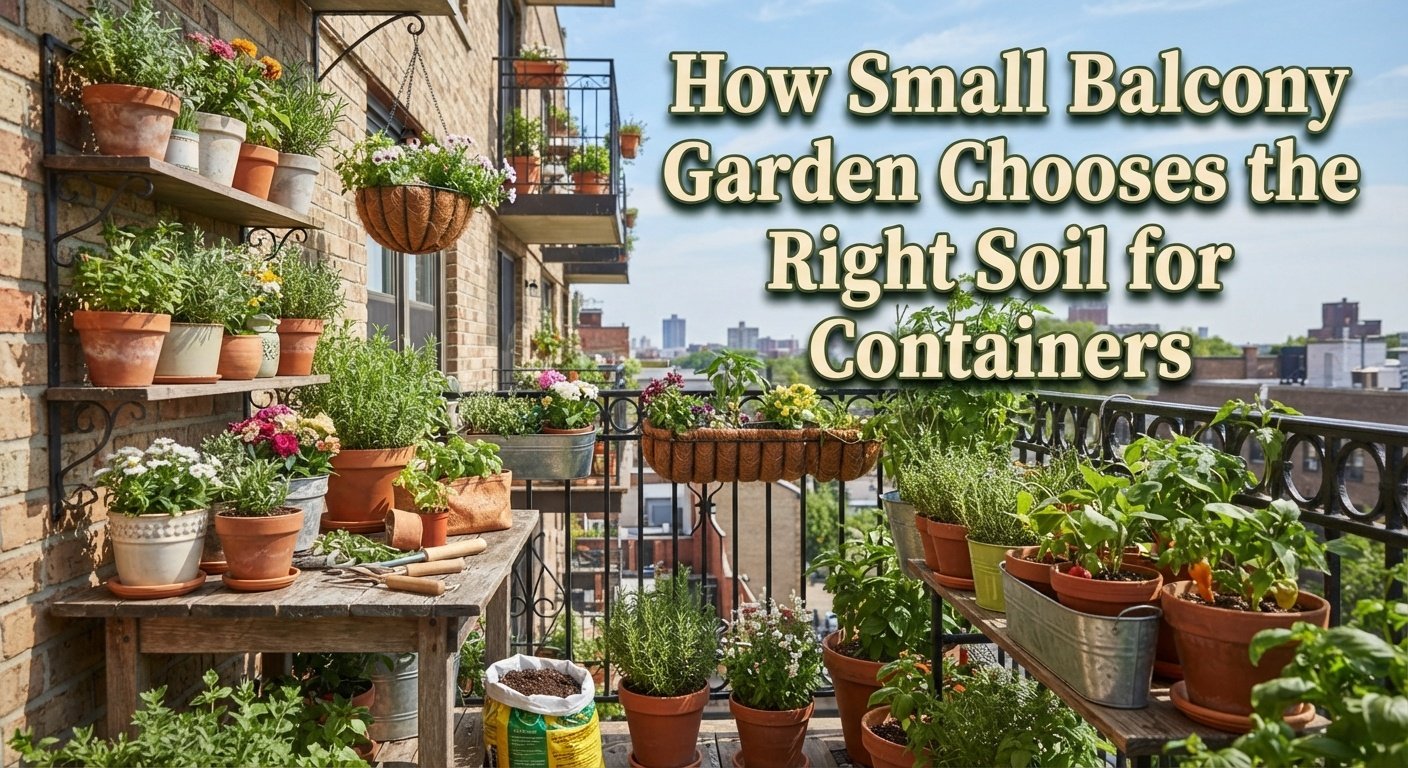 How Small Balcony Garden Chooses the Right Soil for Containers