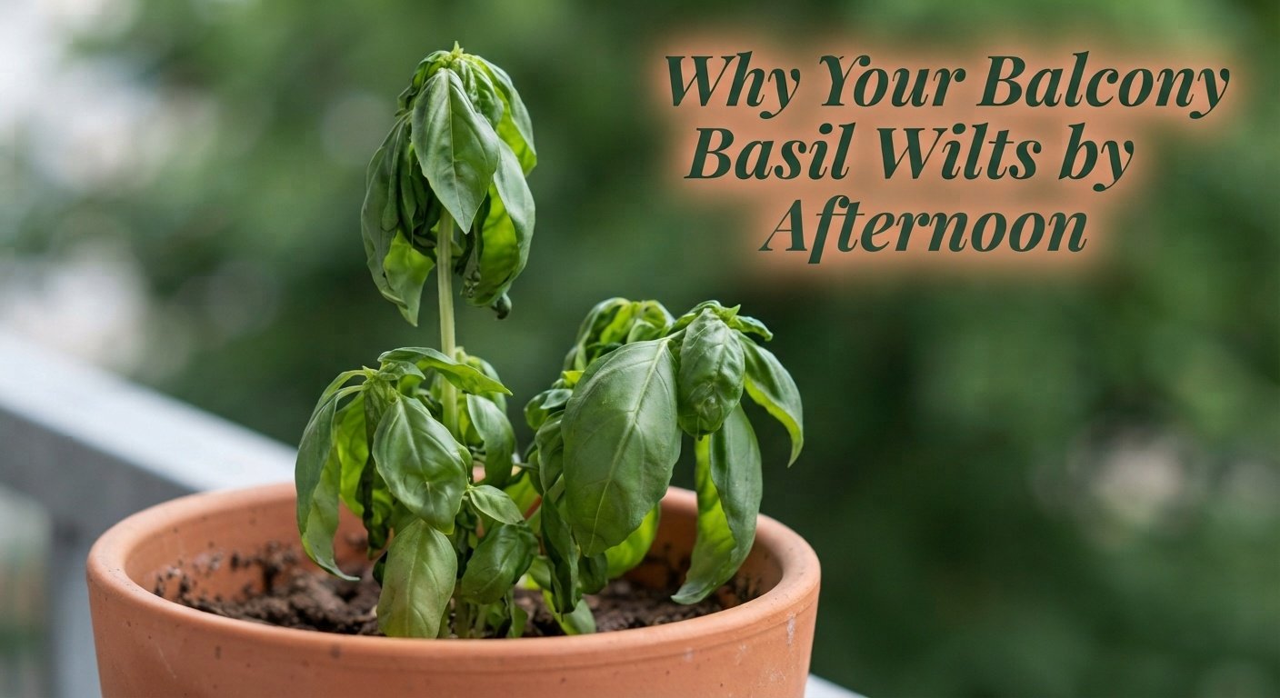 Why Your Balcony Basil Wilts by Afternoon