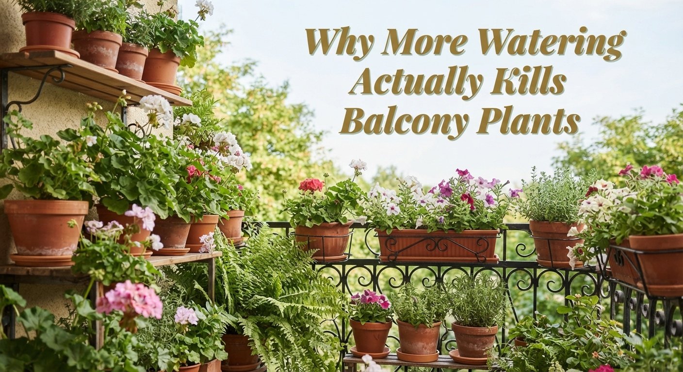 Why More Watering Actually Kills Balcony Plants