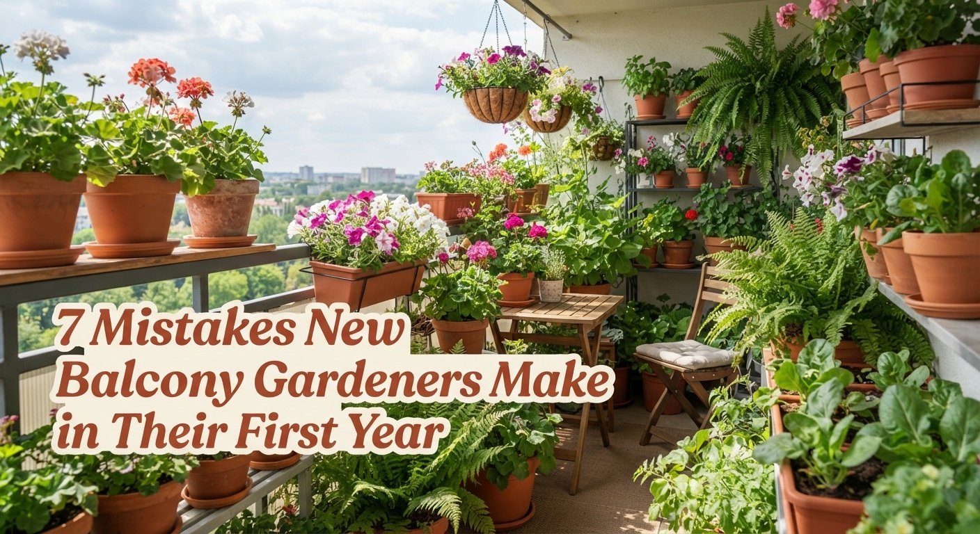 7 Mistakes New Balcony Gardeners Make in Their First Year