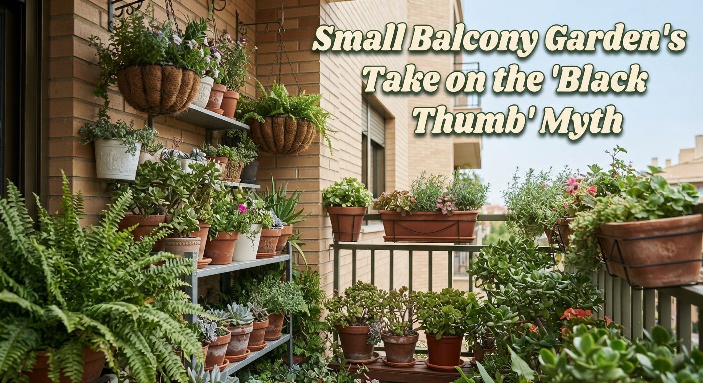 Small Balcony Garden's Take on the 'Black Thumb' Myth