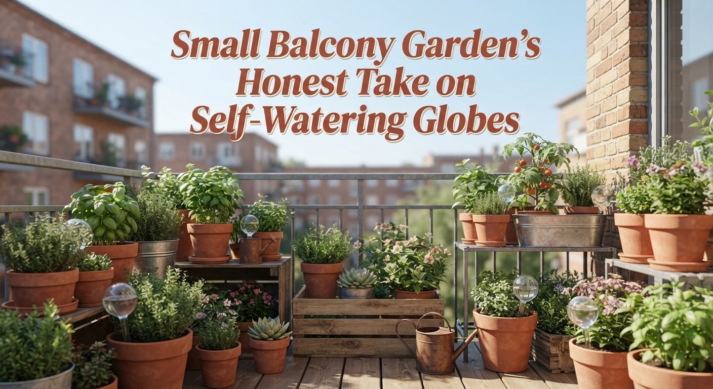 Small Balcony Garden's Honest Take on Self-Watering Globes
