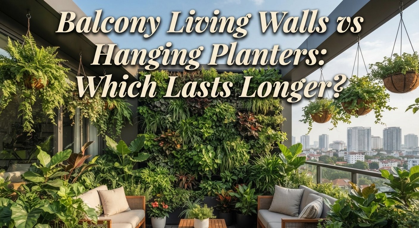 Balcony Living Walls vs Hanging Planters: Which Lasts Longer?