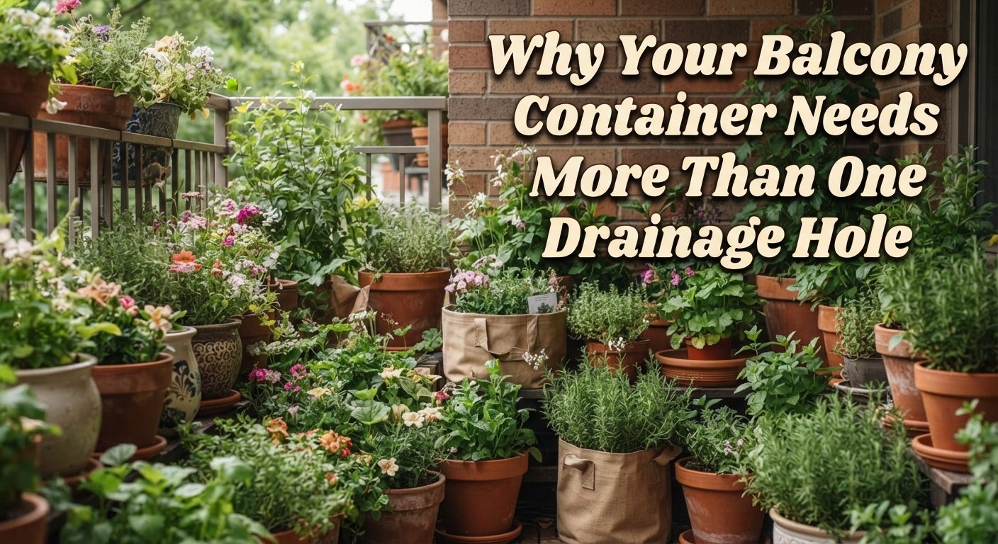 Why Your Balcony Container Needs More Than One Drainage Hole