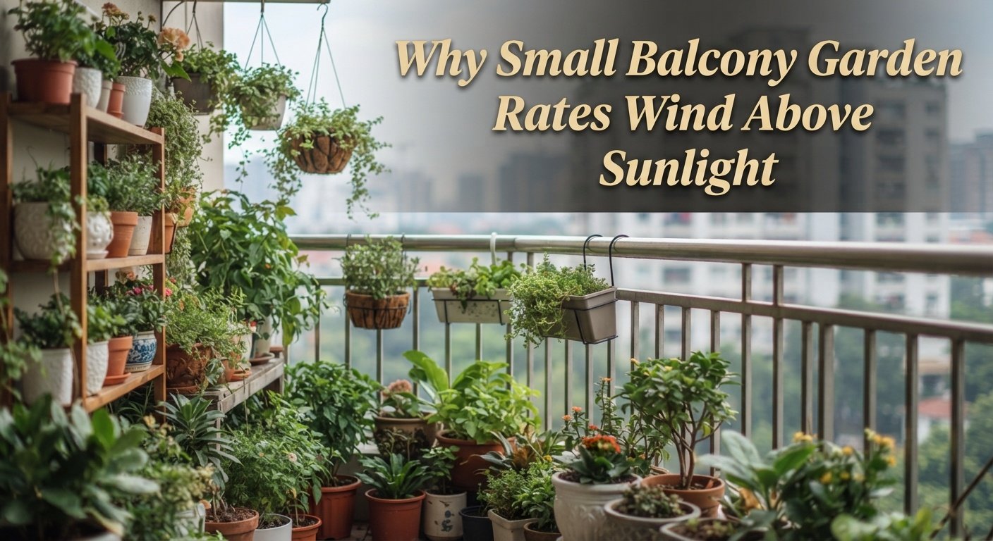Why Small Balcony Garden Rates Wind Above Sunlight